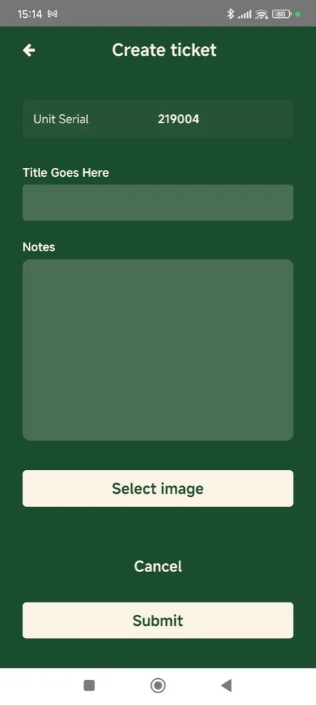 Creazione ticket di manutenzione nell'app Clean City Manager