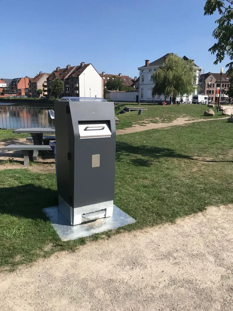 Contenedor WasteMate instalado en Dendermonde, Bélgica